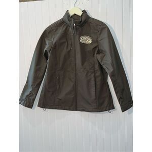 Sir Edmund Hillary Club Jacket Women’s Medium Green Khaki Zip Front Long Sleeve
